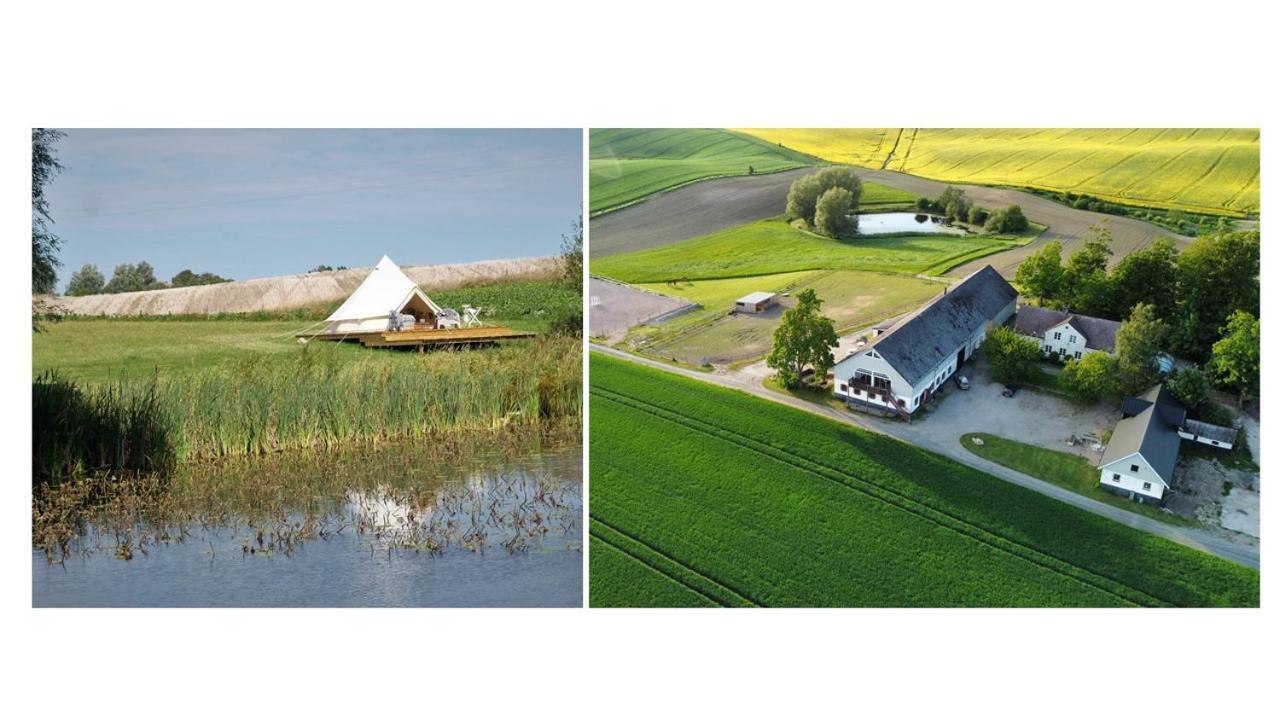 SkivarpGlamping Och Gardslagenhet Mellan Himmel Och Havアパートメント エクステリア 写真